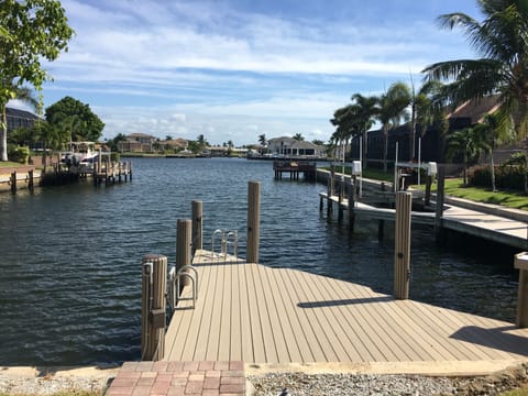 Catch all types of fish from our private dock, or tie up your boat here!