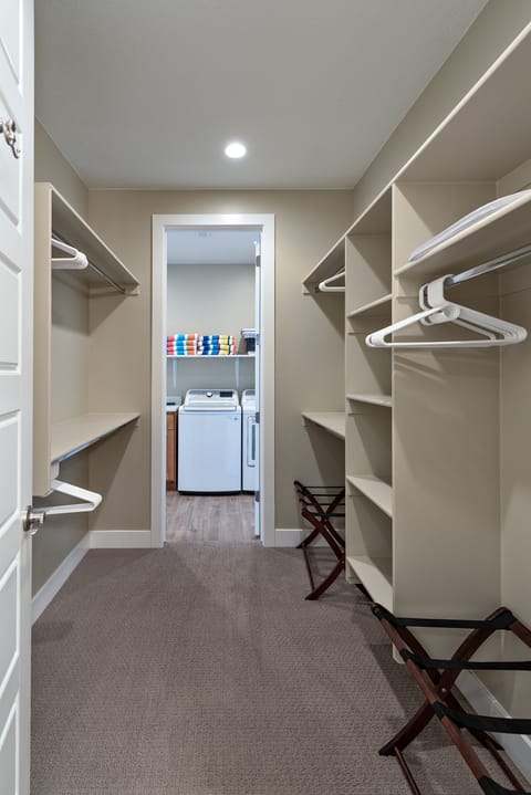 Main Closet - Main closet has plenty of room for short or extended stays.