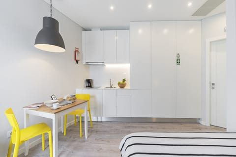 kitchen and dining area