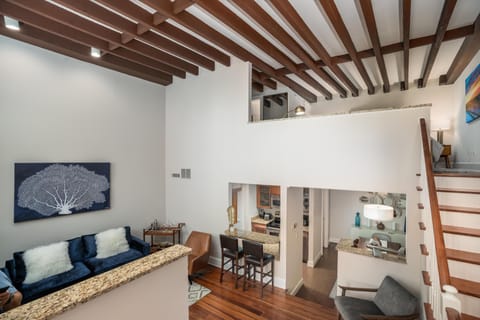 Living Room and Lofted King Bedroom