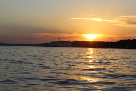 Sunset of lake