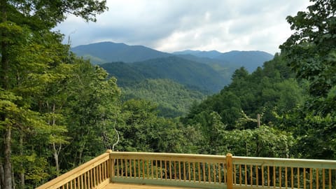 Mountain view from the deck