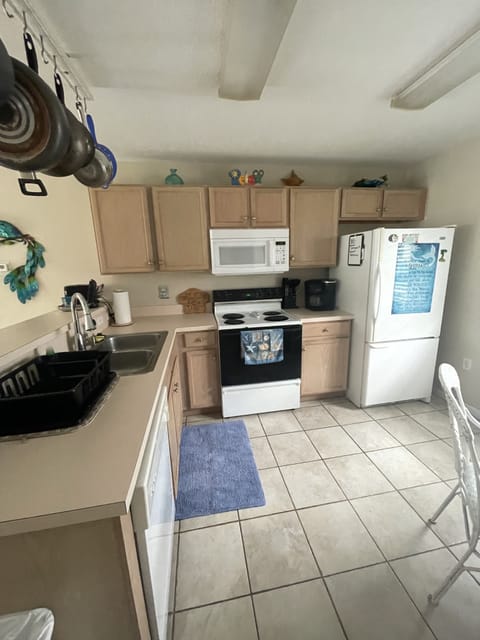 The Kitchen : Electric Stove, Microwave, Refrigerator Freezer, Dishwasher