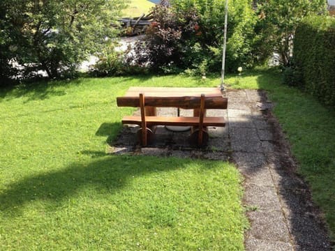 table in the garden with direct access from the balcony