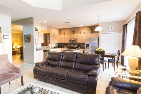 Family Room and Fully Equipped Kitchen