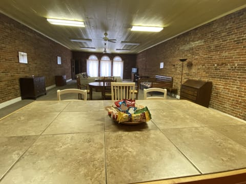 View from kitchen. Day Bed in open living/dining area