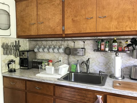 We provide coffee, tea, condiments, sweeteners, creamer, paper products, etc