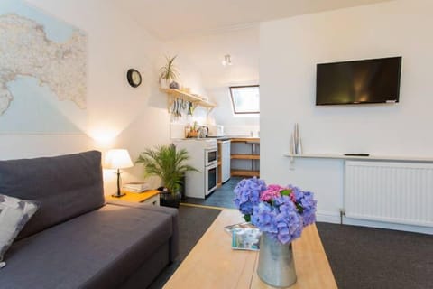 View into the kitchen area