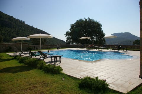 Enjoy the private pool and views