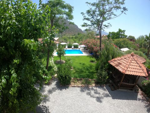 Garden view from upstairs terrace