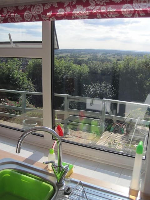 View out of kitchen window looking westwards