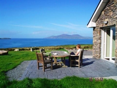 Coffee on the Patio in April