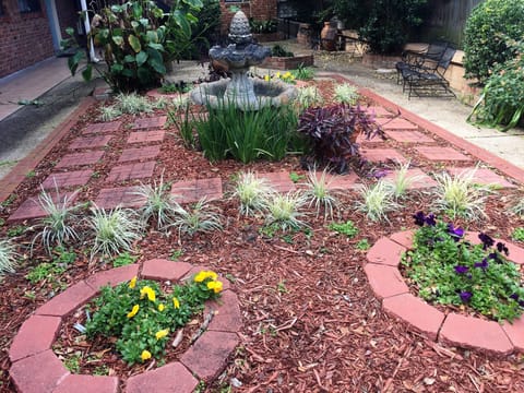 Landscaped courtyard