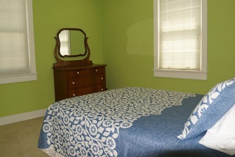 Bedroom 2 with a comfortable full size bed and plenty of views & morning light.