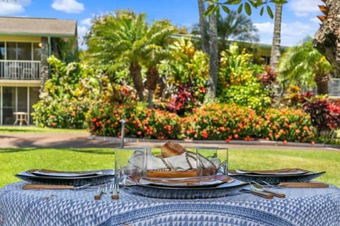 Beautifully maintained gardens and outdoor seating areas perfect for enjoying the island breeze.