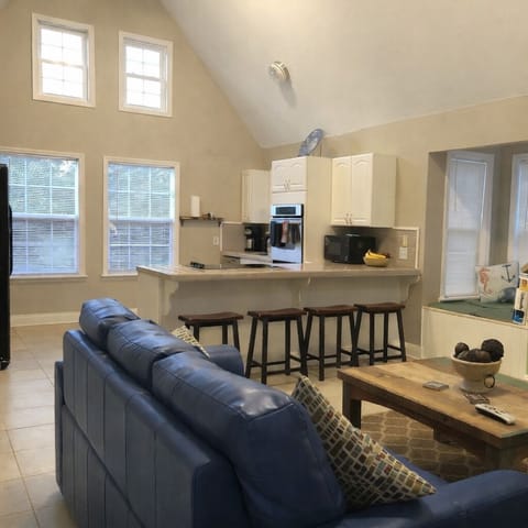 View from living to kitchen.