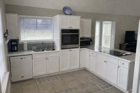 Large kitchen. Great for entertaining.