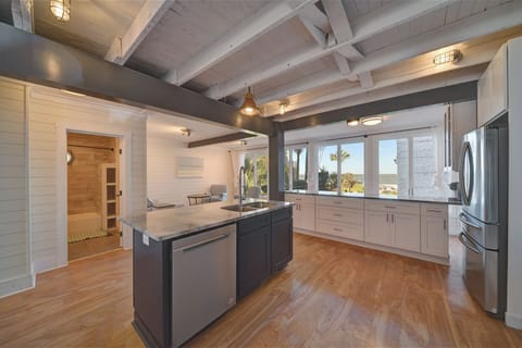 Ocean views from the kitchen