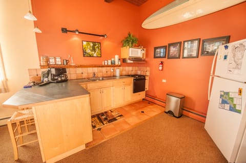 Kitchen with place settings for 8
