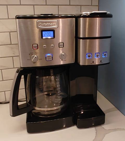 Each Cottage has 12 Cup Coffee Maker with K-cup Option