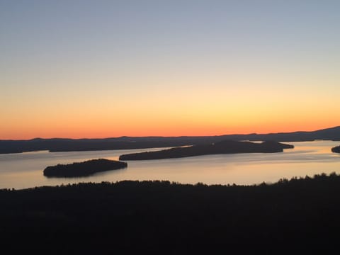 view just before sunrise