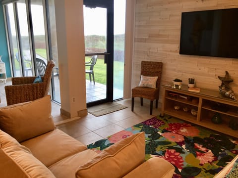 Living area access to the spacious patio