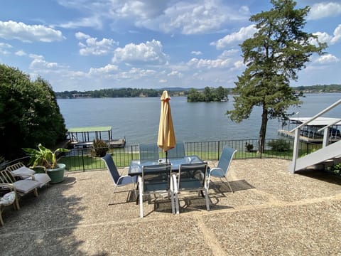 Enjoy the one-of-a-kind views of the lake while grilling.
