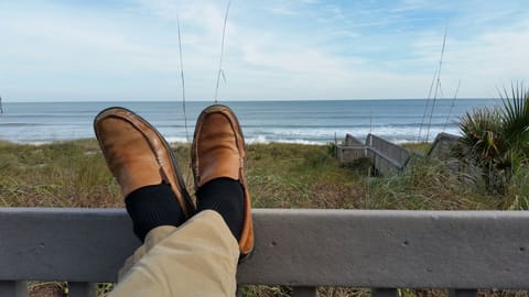 At the boardwalk to the beach. Relax in the most beautiful community in Florida