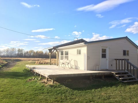 Furnished 1-bdrm cabin sleeps 2 – 4, on pristine 45-acre nature preserve.