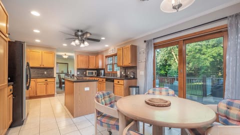 Spacious Kitchen with Deck on Main/Upper Floor