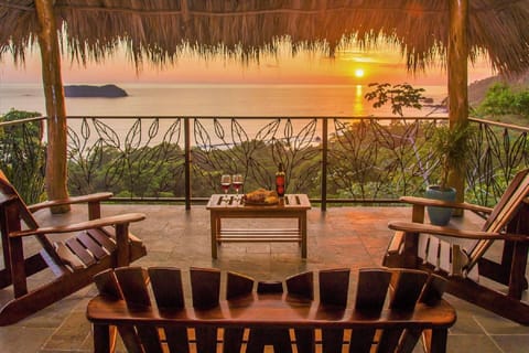 Sunset from the rooftop  terrace