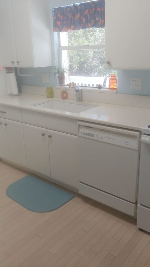 Gallery Kitchen overlooking pool and park.