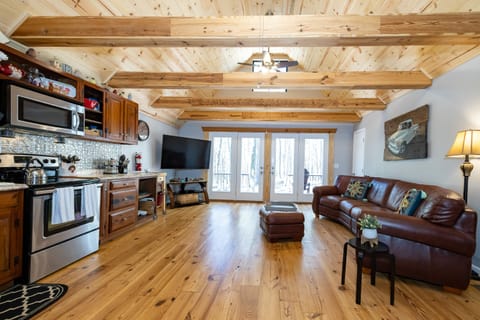 Main Room backs up to back deck