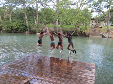 Private Guadalupe river access and family fun, right above the horseshoe