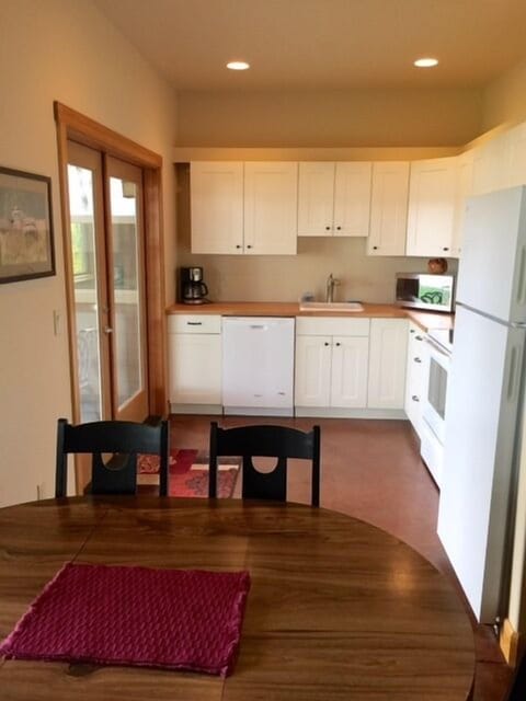 Kitchen and dining area