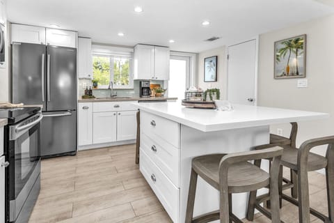 Fully stocked kitchen