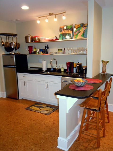 Food area and counter seating