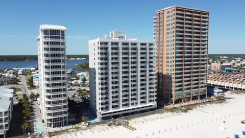 Condo view from the beach