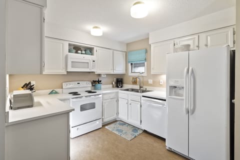 Bright, Fully Equipped Kitchen with everything you need to prepare meals