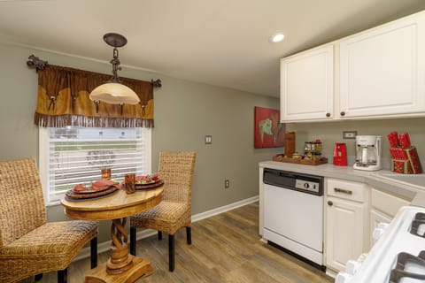 Partial view of kitchen and casual dining nook