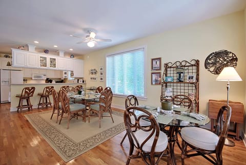 Dining Tables Accommodate 10 Guests plus 4 Bar Stools