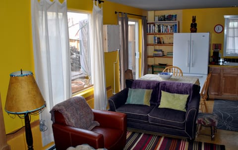 Living room with patio outside!