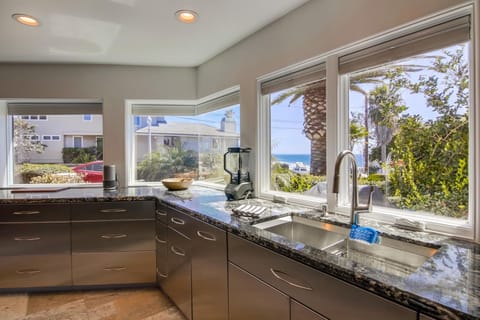 Water views from the kitchen