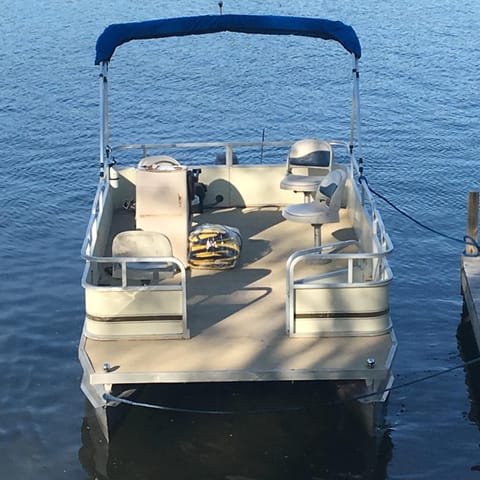 This is the Pontoon that is available with your booking anytime from 5/13 - 9/9.