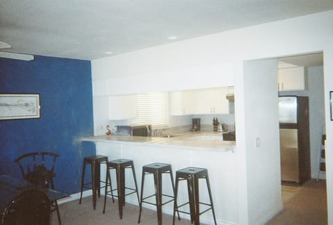 Bar with new Granite counter and new stools