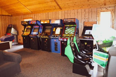 A pool table and lots of video games - our game room will have the kids ecstatic