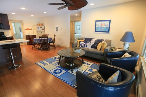 Cheery, light, and useable spaces throughout