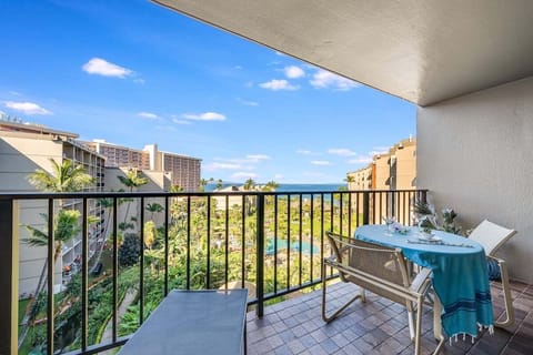 Relax on your private, fully furnished lanai with views of the lush resort grounds and Pacific ocean