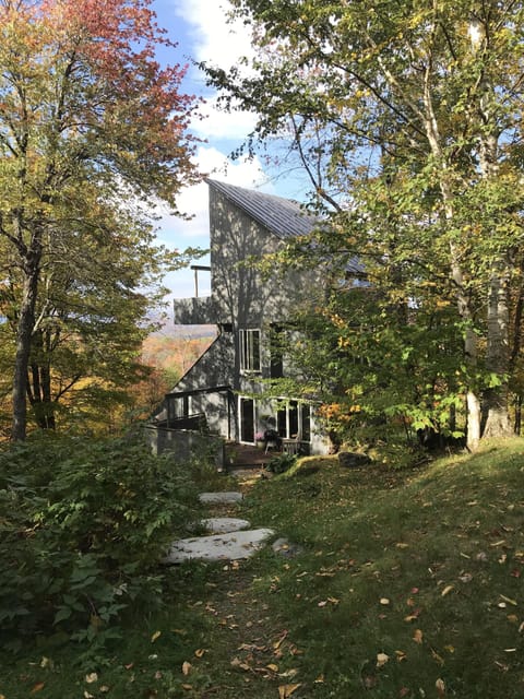 front of house in the fall