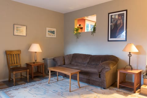 living room with pullout couch for possibly two more guests